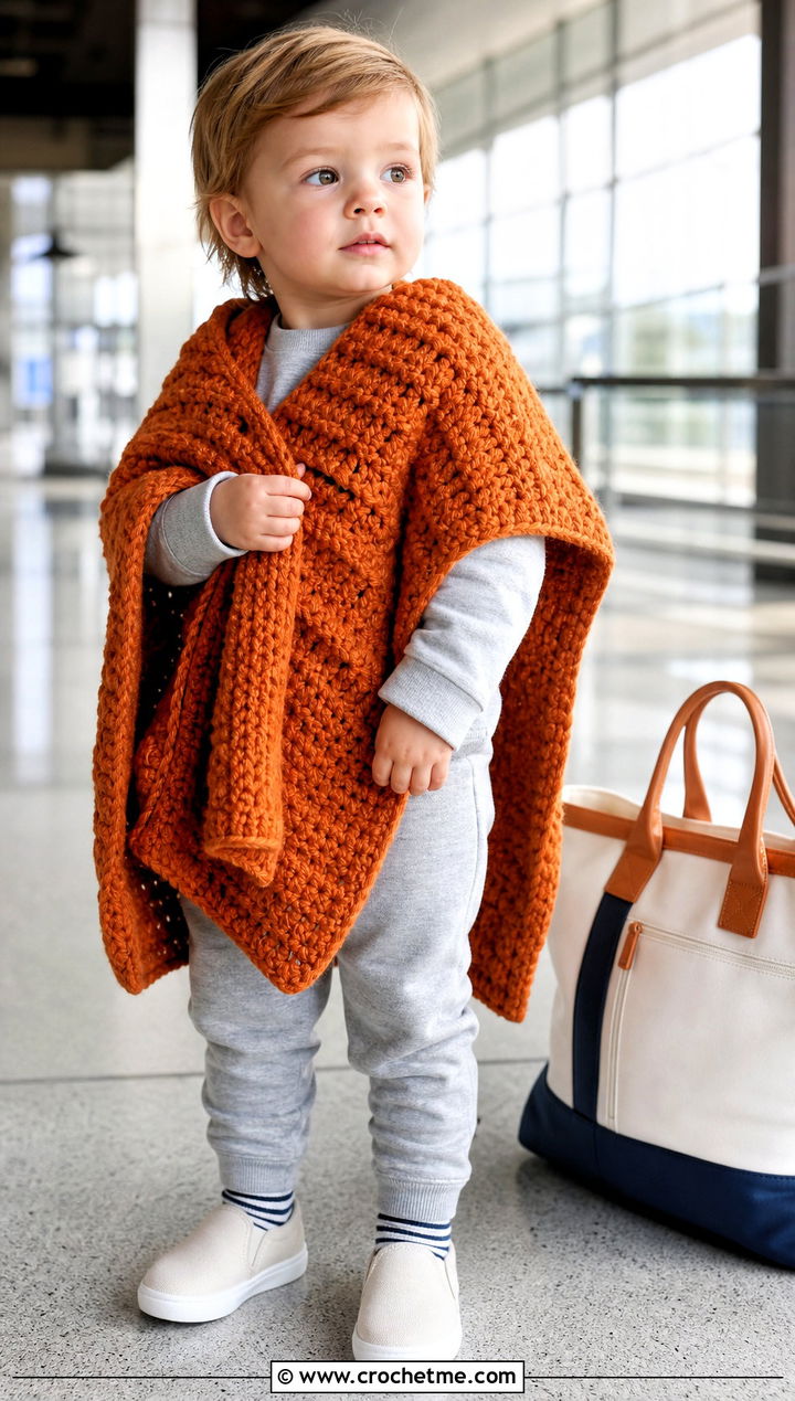 Oversized Blanket Crochet Carseat Poncho With Sweatsuit - 25 Crochet Carseat Poncho outfit ideas