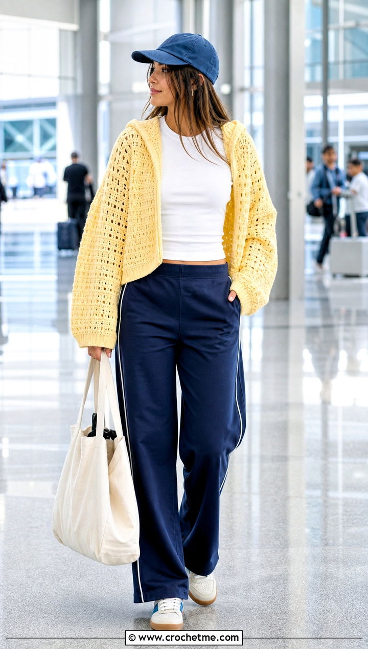 Pastel Crochet Hoodie With Track Pants - 25 Pastel Crochet Clothes and outfit ideas