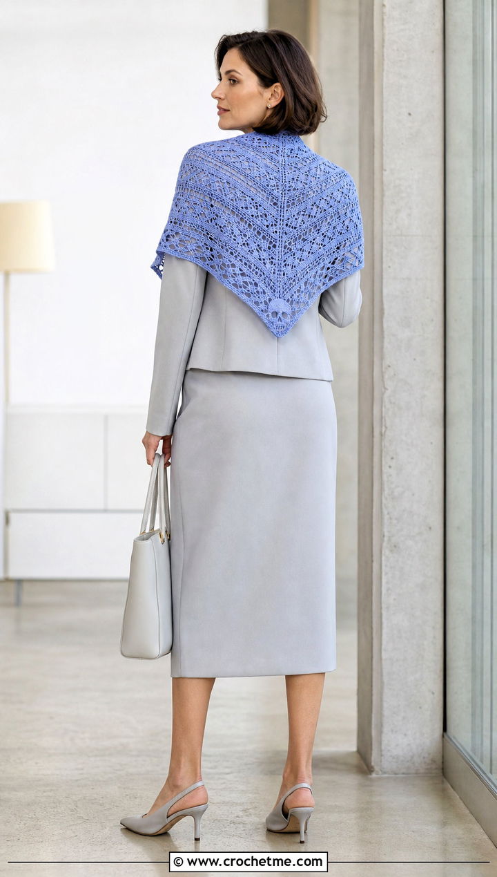 Pastel Lost Souls Shawl With Skirt Suit - 35 crochet lost souls shawl outfit ideas