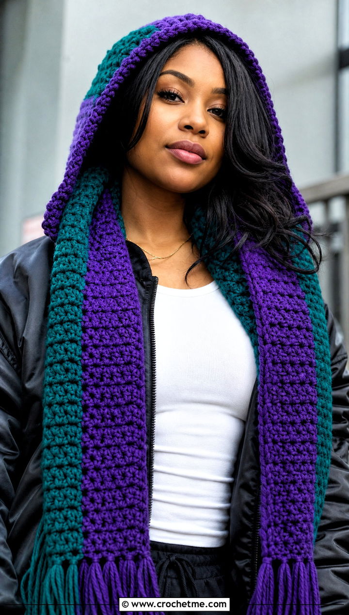 Philadelphia Eagles Hooded Scarf With Bomber Jacket And Joggers - 20 Philadelphia Eagles Crochet Scarf outfit ideas