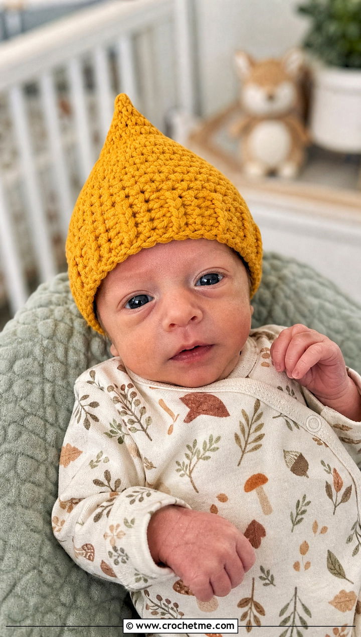 Pixie Preemie Crochet Hat With Woodland Romper - 25 premie crochet hat outfit ideas