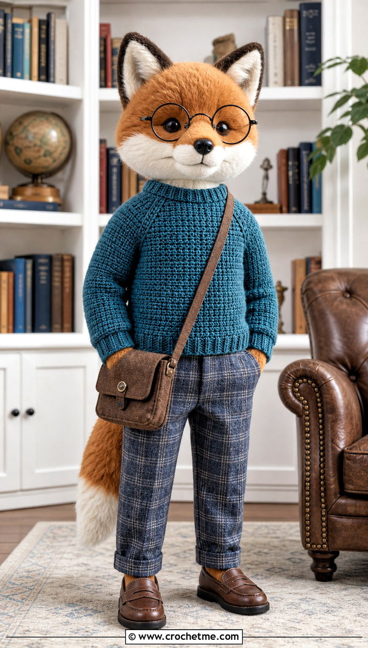 Raglan Toy Sweater With Plaid Trousers - 25 Crochet Sweater For Toy outfit ideas