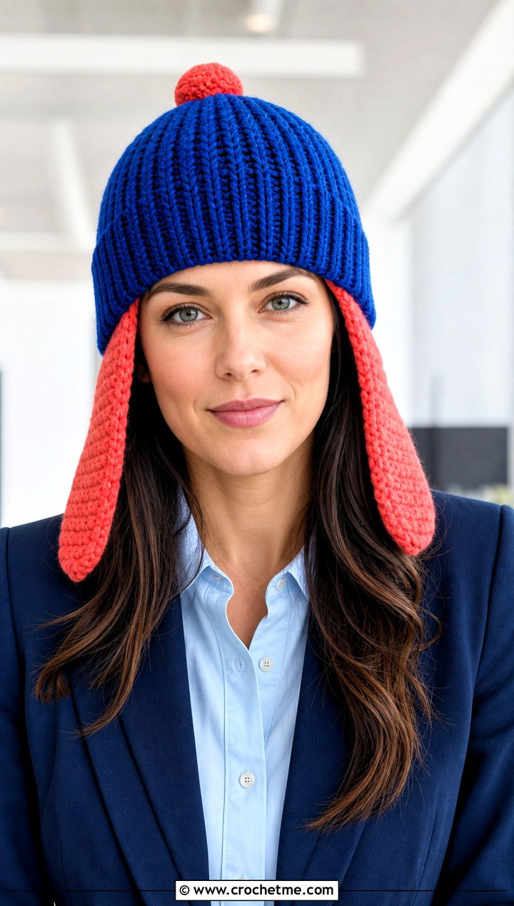 Ribbed Brim Jayne Hat With Tailored Blazer - 15 Crochet Firefly Jayne Hat outfit ideas