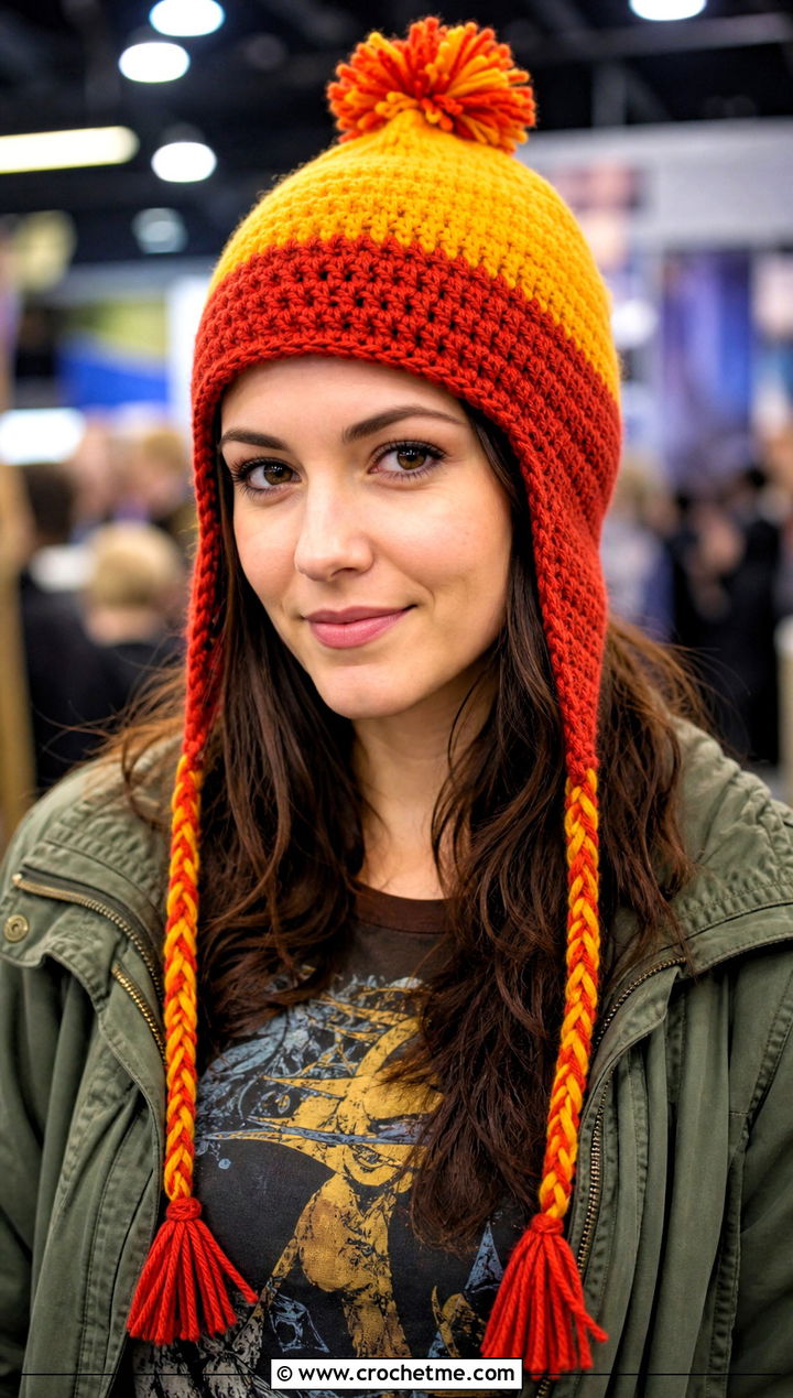 Screen Inspired Jayne Hat With Cargo Jacket - 15 Crochet Firefly Jayne Hat outfit ideas