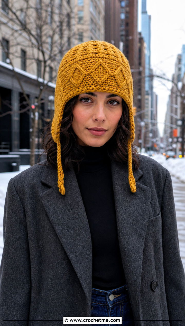 Snow Country Crochet Ski Hat With Blazer And Dark Jeans - 15 snow country crochet ski hat outfit ideas