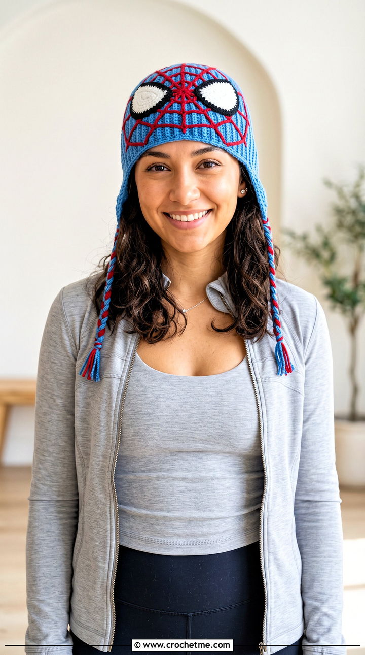 Soft Ribbed Crochet Mayday Parker Beanie With Athleisure Set - 15 Crochet Mayday Parker Beanie outfit ideas
