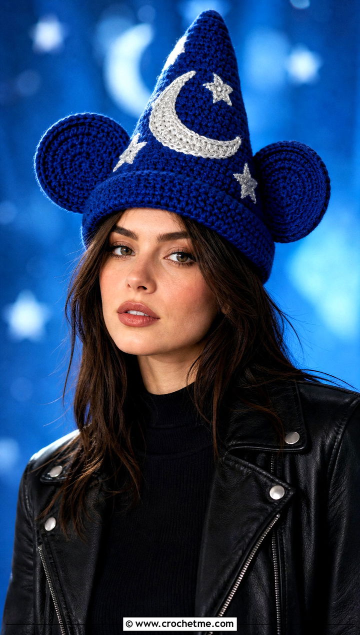 Sorcerer Mickey Pointed Hat With Maxi Skirt - 30 disney crochet hat outfit ideas