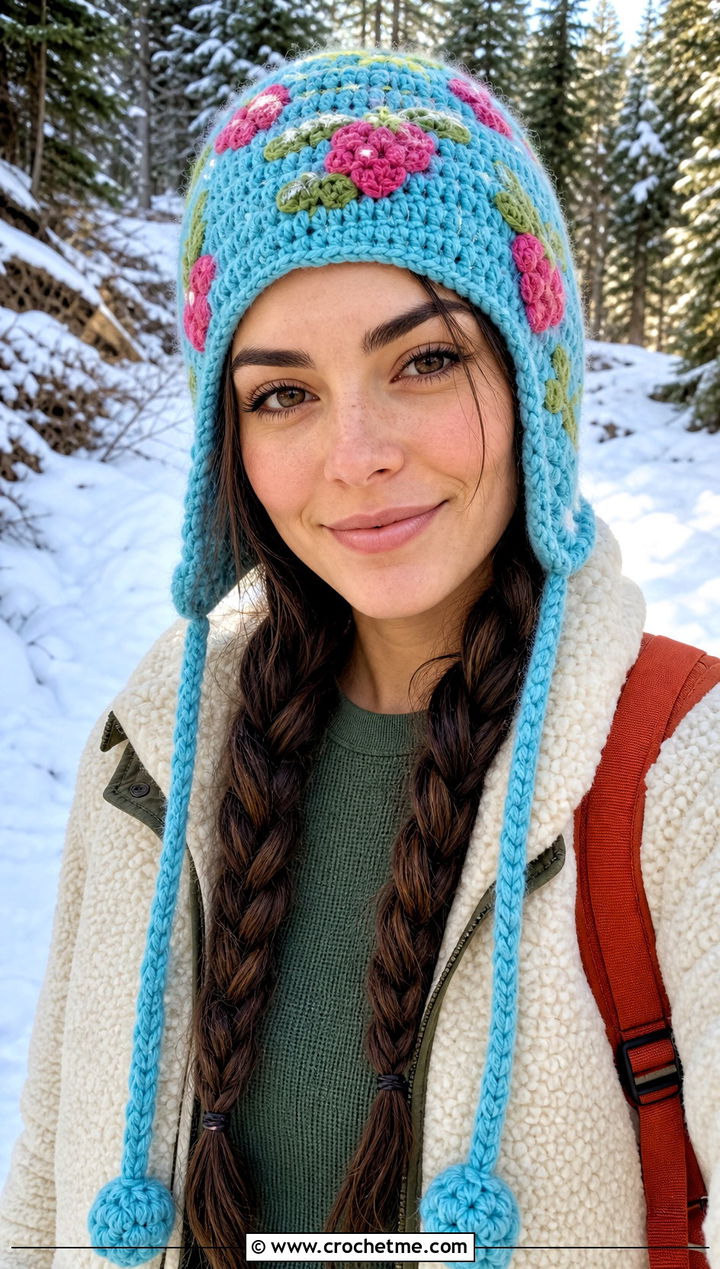 Strawberry Shortcake Earflap Hat With Sherpa Jacket - 30 Strawberry Shortcake Crochet Hat outfit ideas