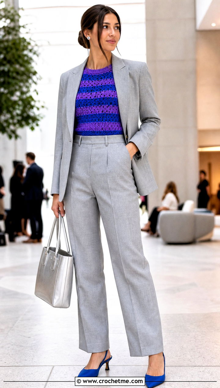 Striped Crochet Shell Top With Matching Suit - 15 crochet striped top on hanger outfit ideas