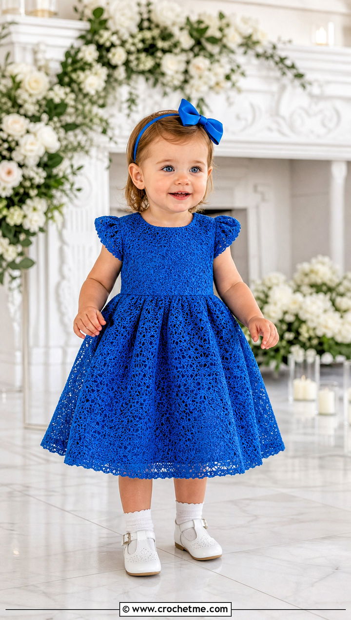 Tea Length Crochet Baptism Dress With Ankle Socks - 15 crochet baptism dress outfit ideas