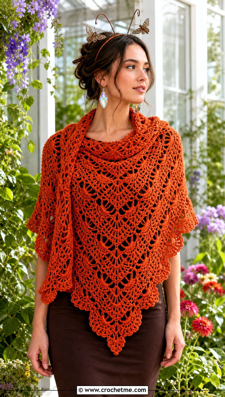 Triangle Crochet Shawl Moth Outfit - 30 crochet halloween outfit ideas
