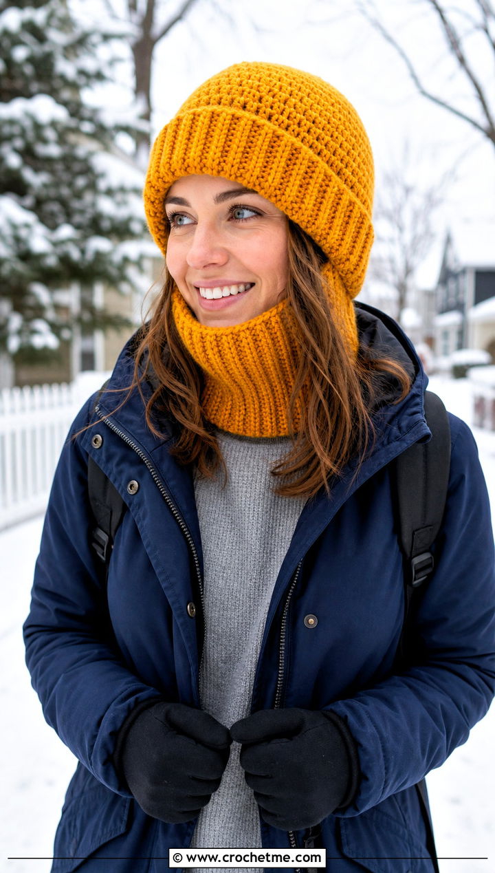 Two In One Crochet Hat Balaclava With Parka - 20 crochet balaclava ski mask outfit ideas