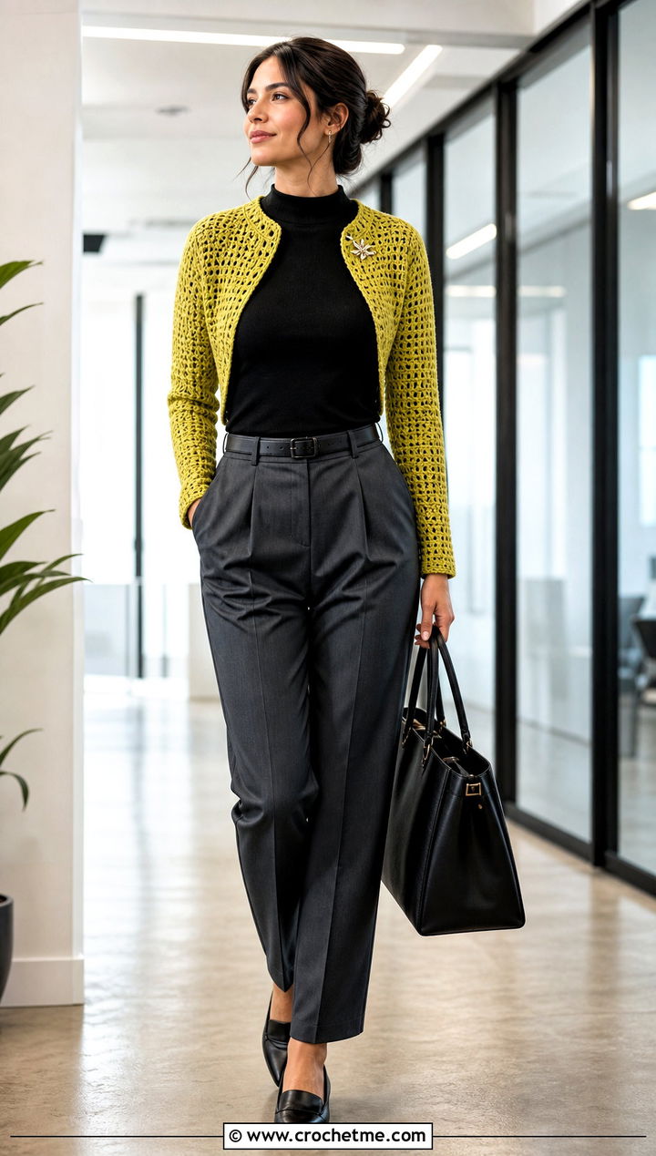 Wednesday Addams Crochet Bolero Office Outfit - 15 Wednesday Addams Crochet Clothes and outfit ideas