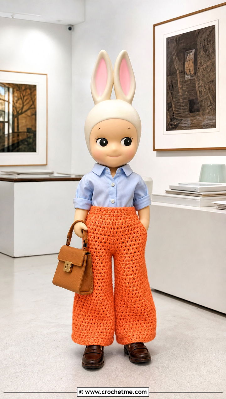 Wide Leg Crochet Sonny Angel Pants With Button Up Shirt - 20 Crochet Sonny Angel Pants outfit ideas