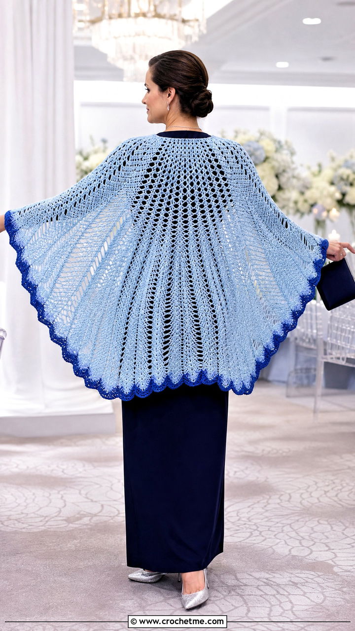 Winged Crochet Prayer Shawl With Maxi Dress And Flats - 35 easy crochet prayer shawls outfit ideas