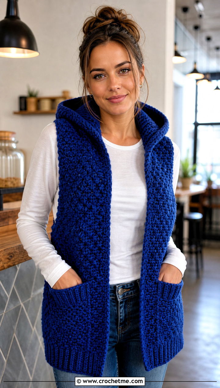 Woodland Hooded Crochet Scarf With Straight Leg Jeans - 15 Woodland Hooded Crochet Scarf outfit ideas