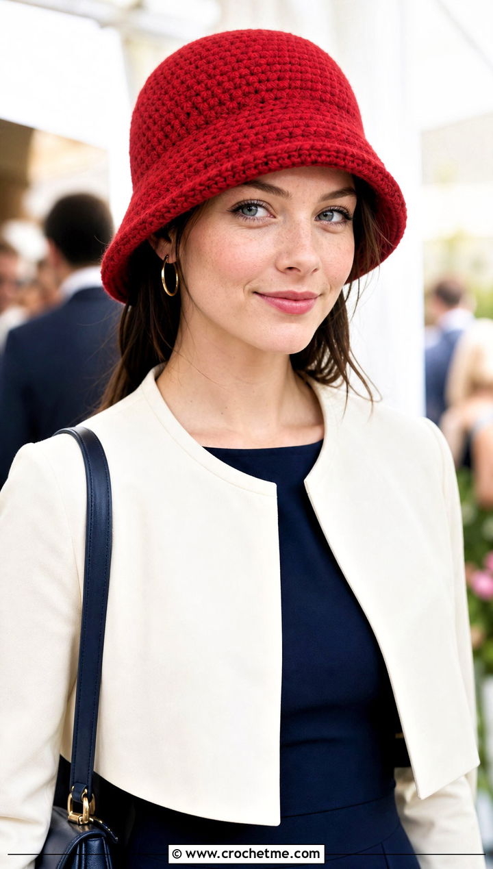 Wool Crochet Cloche Hat With Midi Dress - 25 Wool Crochet Hat outfit ideas
