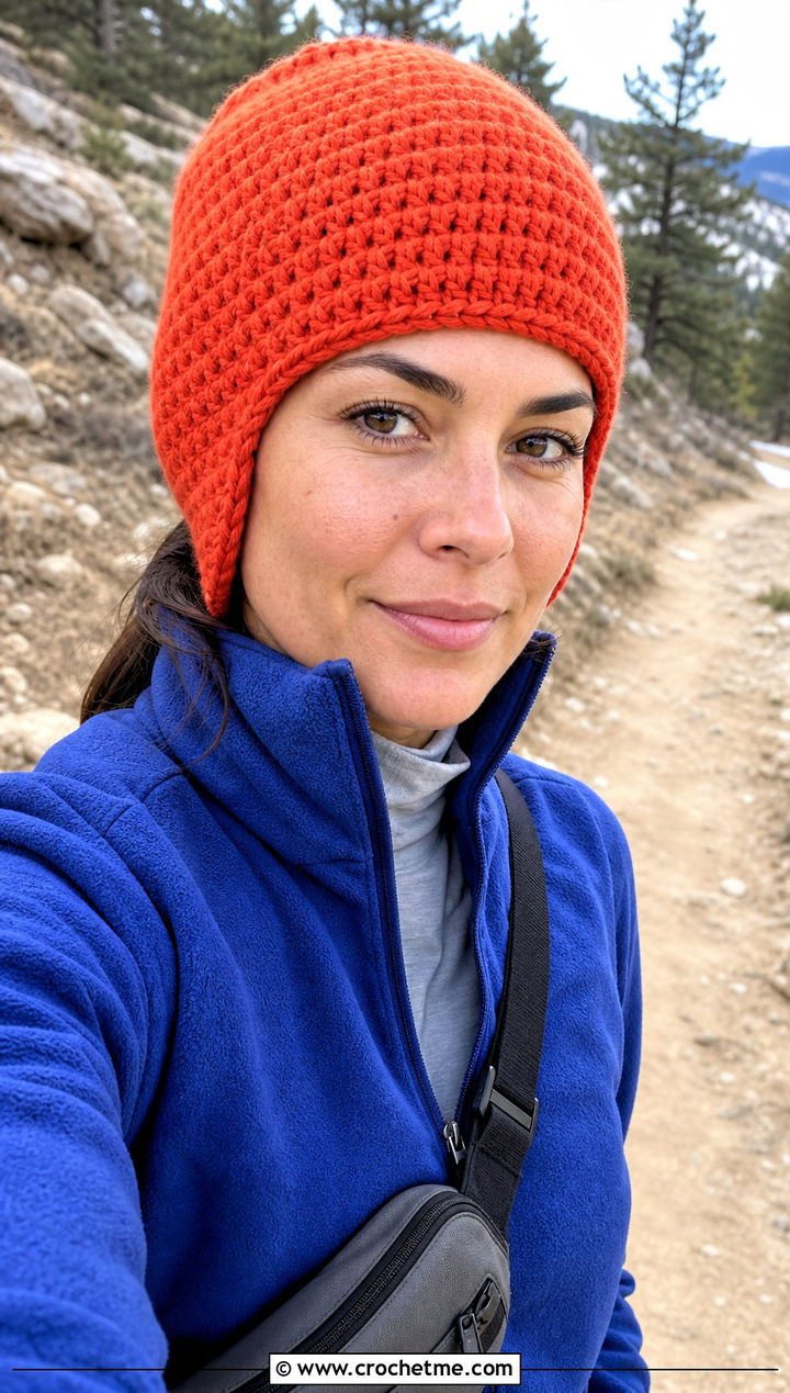 Wool Ease Crochet Ski Hat With Fleece Jacket - 25 Wool Ease Crochet Hat outfit ideas